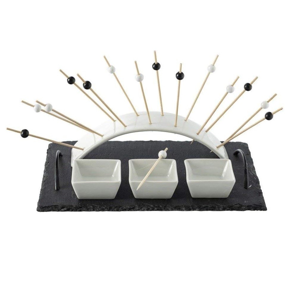 Plateau service aperitifs 5 pieces