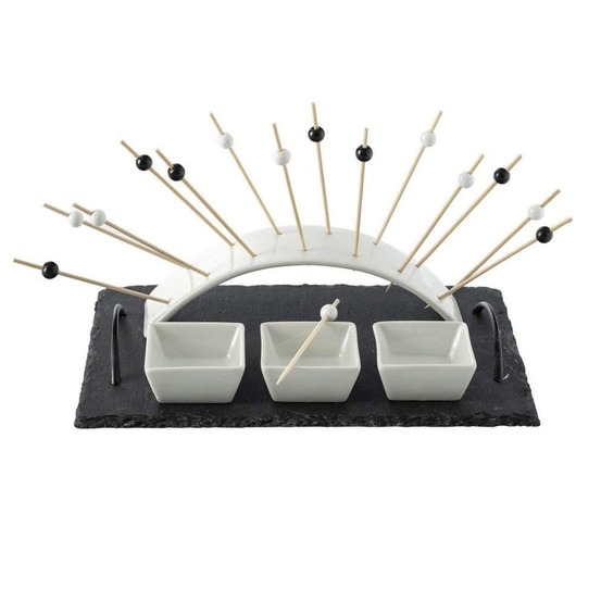 Plateau service aperitifs 5 pieces