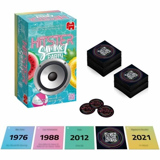 Jeu de société hitster summer - ambiance - 2 joueurs ou plus