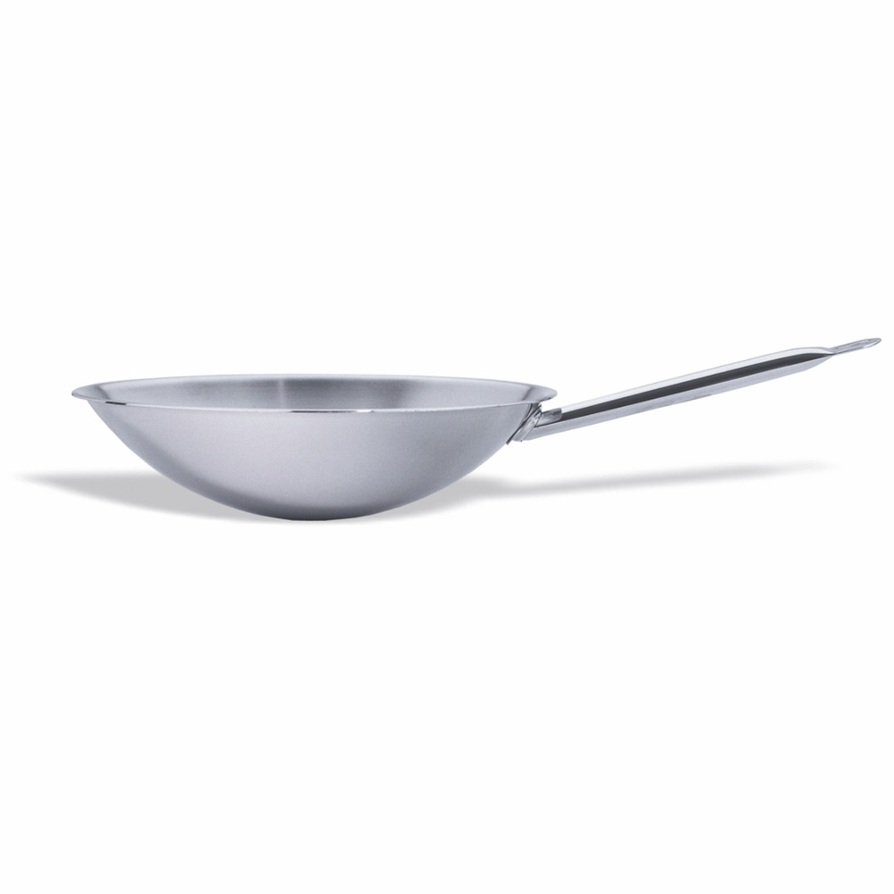 Wok inox à fond rond 36 cm - pujadas
