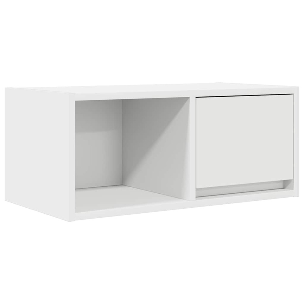Meuble tv blanc 60x31x25,5 cm bois d'ingénierie