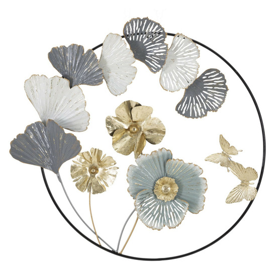 Décoration murale ronde en métal