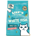 Croquettes pour chat sans cereales au poisson blanc et au saumon, 800g lily
