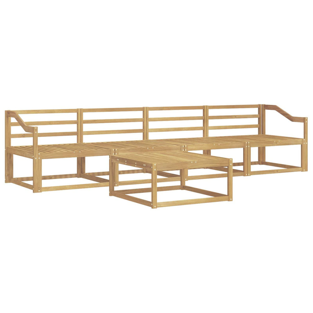 Ensemble de canapés d'extérieur 5 pcs blanc 79 x 79 x 37 cm