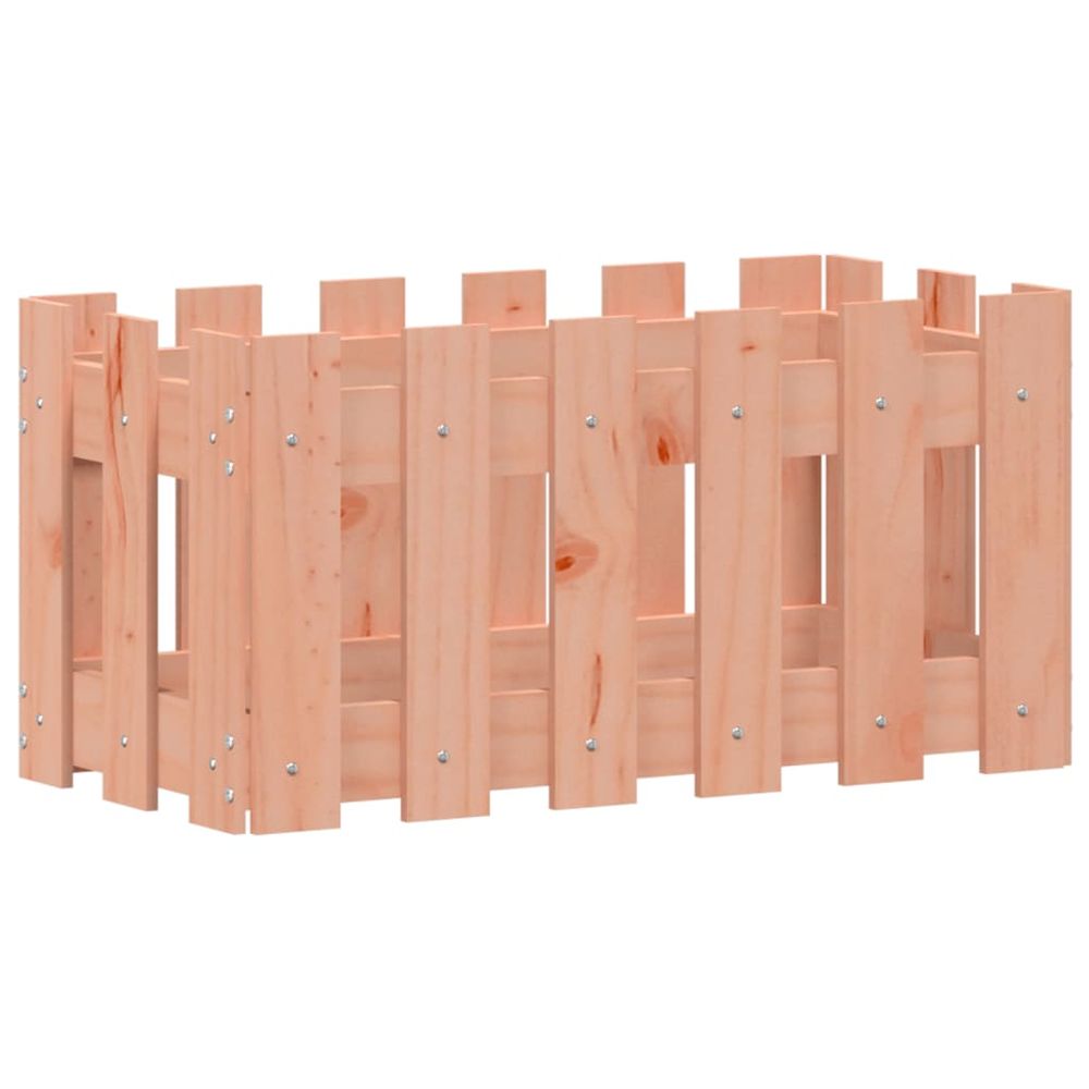 Jardinière avec design de clôture 60x30x30 cm douglas massif