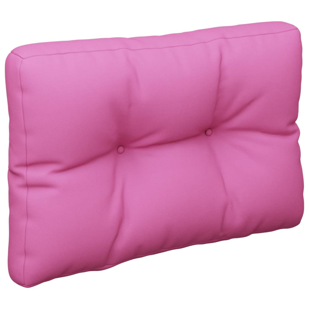 Coussin de palette rose 50x40x12 cm tissu