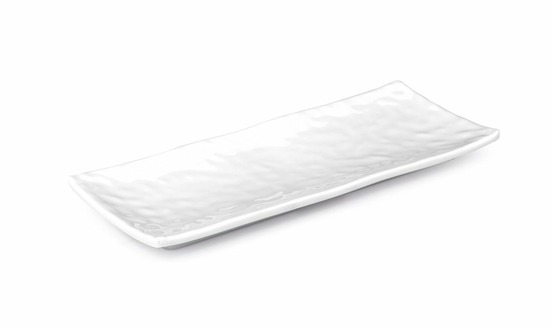 Plat en mélamine rectangulaire blanc l 30 à 35 cm - pujadas