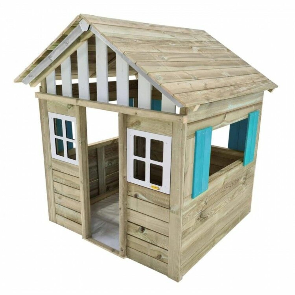 Maison d'enfant en bois masgames lollipop xl horeca bleue