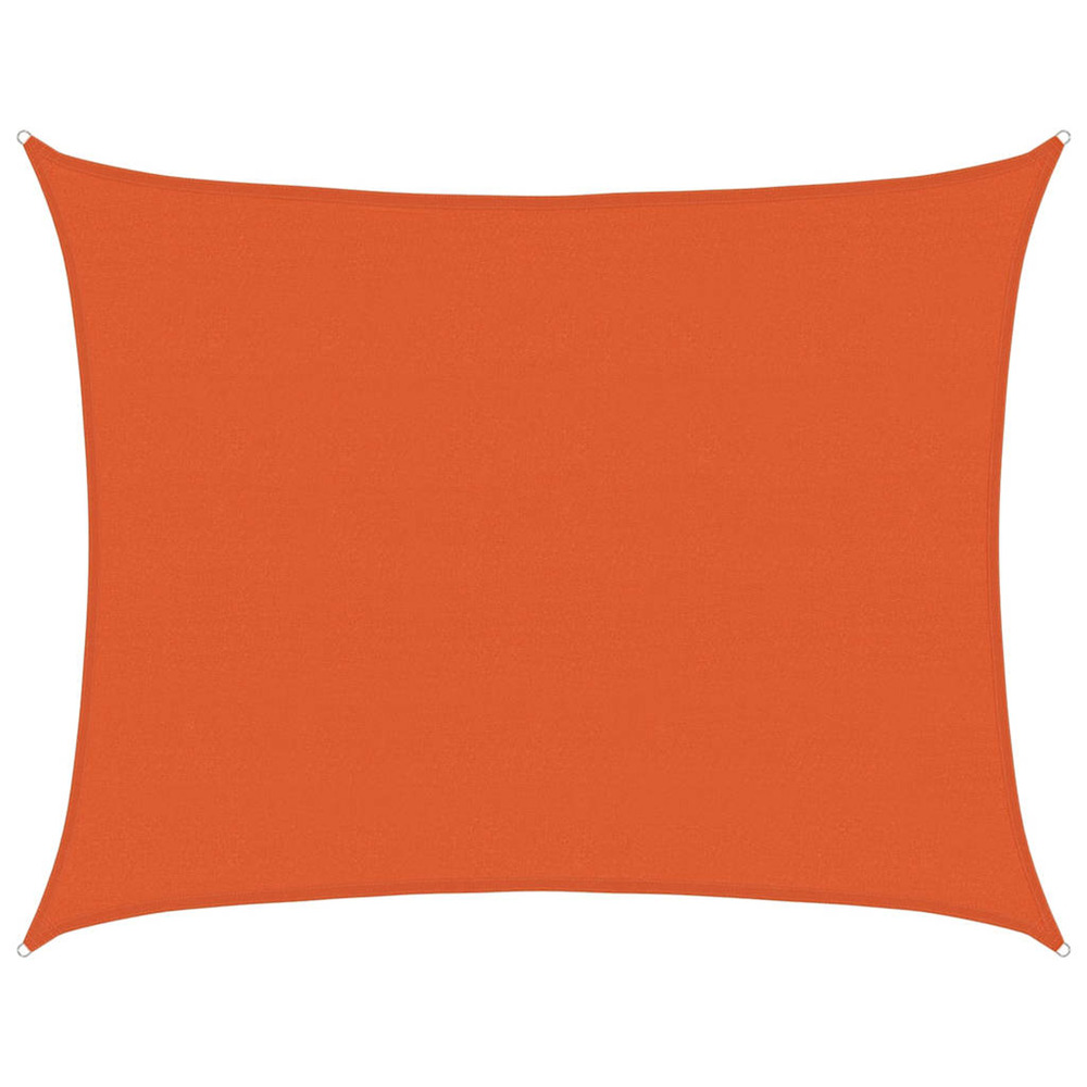 Voile d'ombrage 160 g/m² rectangulaire orange 6x7 m pehd