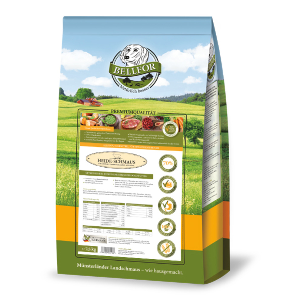 Croquettes à l'agneau élevé en pâturage et au lapin de garenne - festin de la lande - heide-schmaus - 7,5 kg