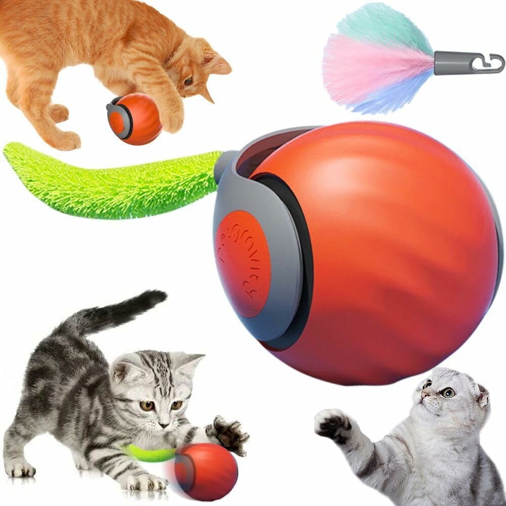Balle de jouets interactifs pour chats d'intérieur
