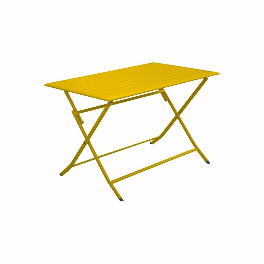 Table pliante en aluminium lorita 110 cm tournesol