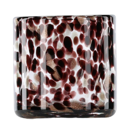 Photophore déco moucheté