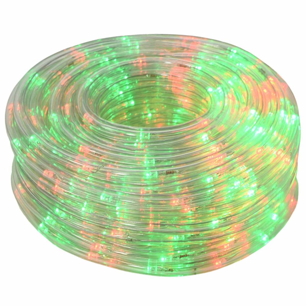 Cordon lumineux led de noël 1200 led rouge et vert 50 m