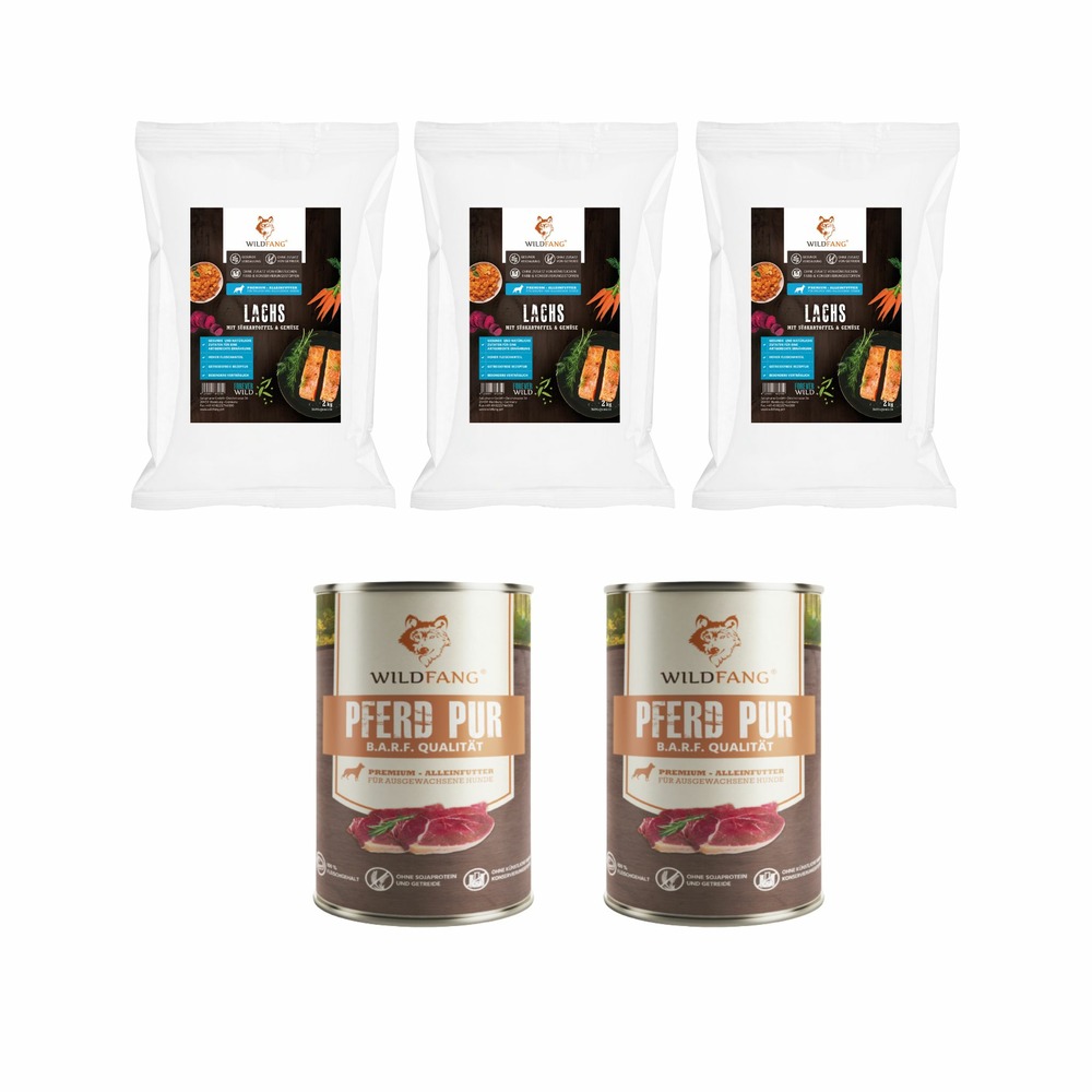 Wildfang - genussbox junior - aliments secs et humides - aliments secs pour saumon