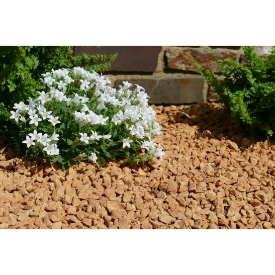 Gravier jaune saumon 10-15 pack de 5 m² - 20 sacs - 400 kg