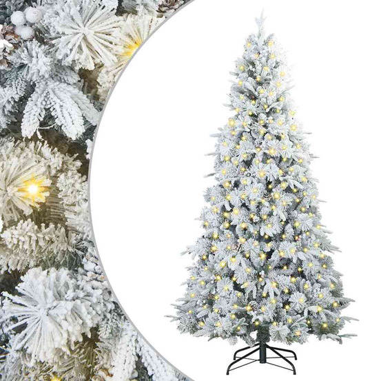 Sapin de noël artificiel à branches articulées blanc 180 cm