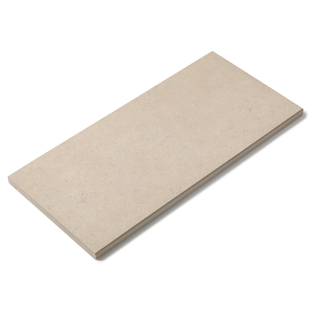 Margelle de piscine effet pierre sinaï beige 60x28x2 cm bord droit pietra - ro'ma carrelage