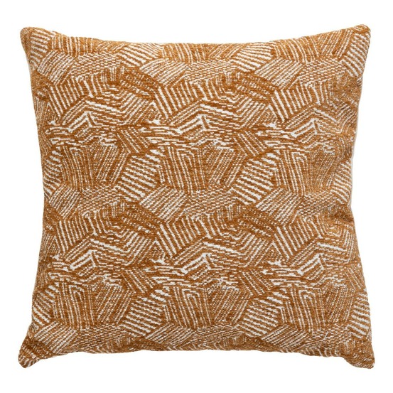 Housse de coussin jeni chenille marron 40x40cm