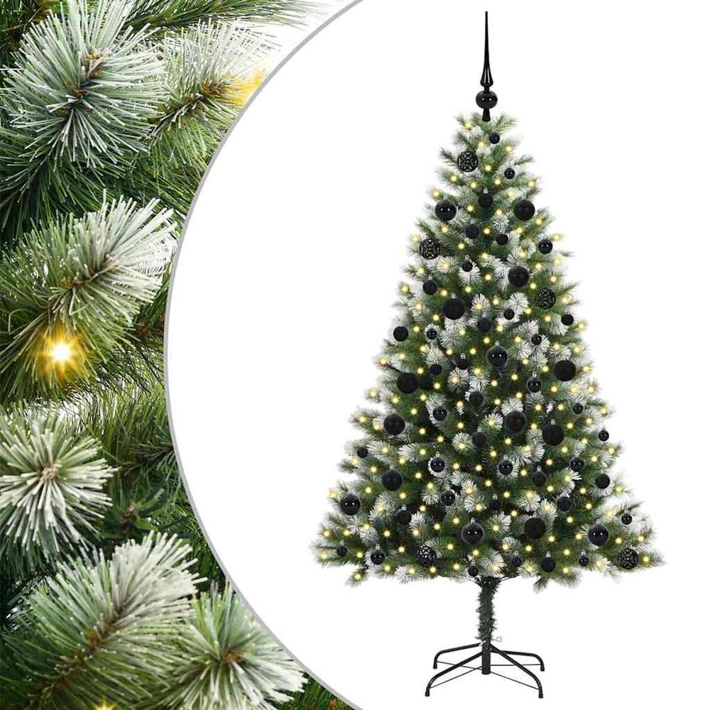 Arbre de noël artificiel avec neige artificielle 300 led