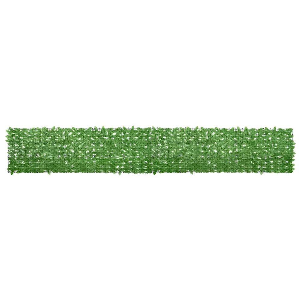 Écran de balcon avec feuilles vert 500x75 cm