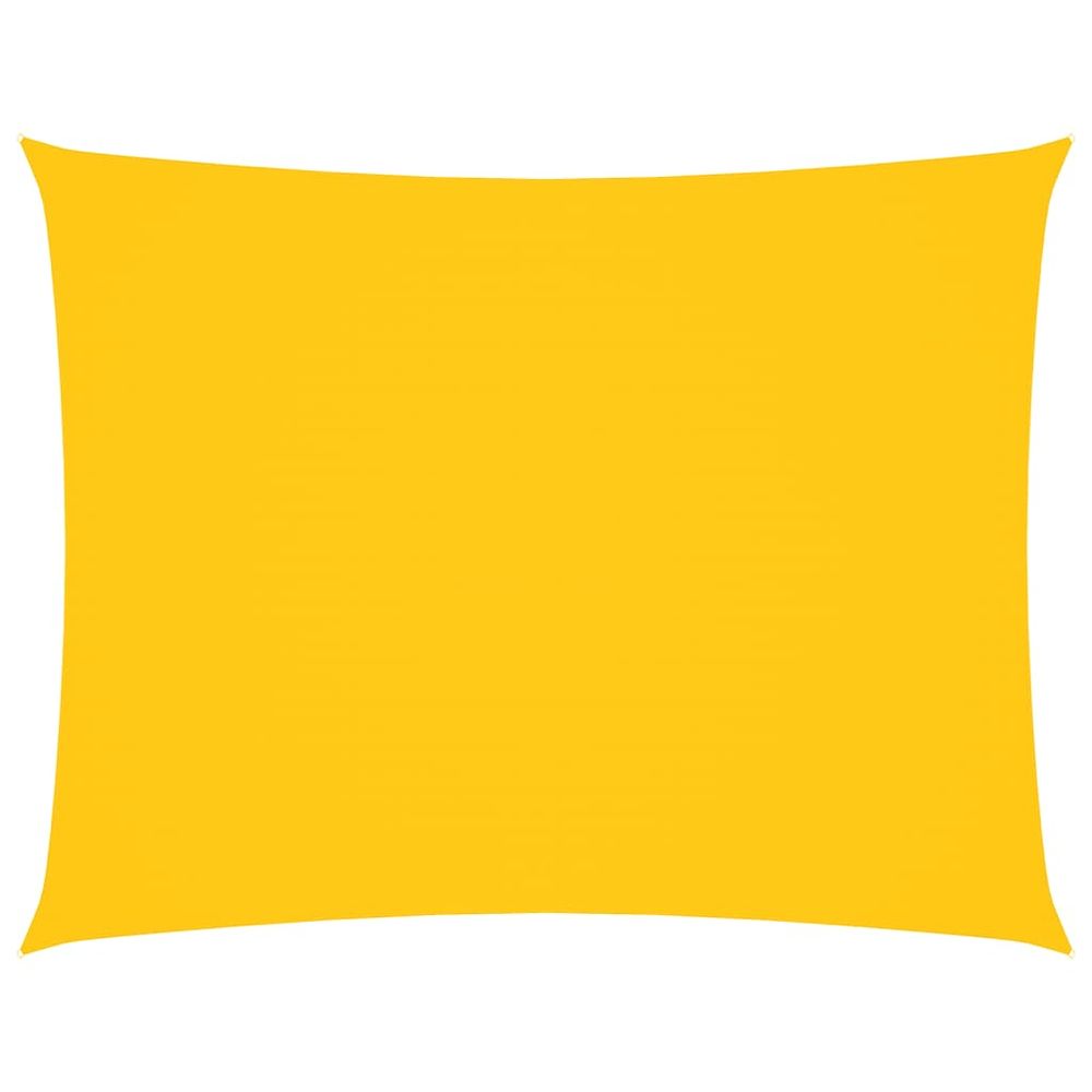 Voile de parasol tissu oxford rectangulaire 6x8 m jaune