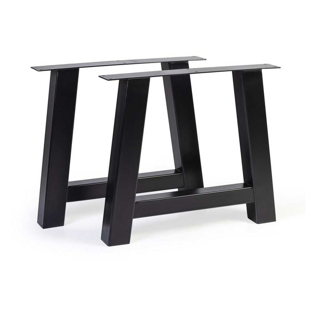 Pied de table à manger fer noir - décoration d'autrefois
