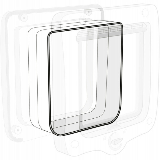 Tunnel blanc 19 x 21 cm pour chatière 44241 pour chat