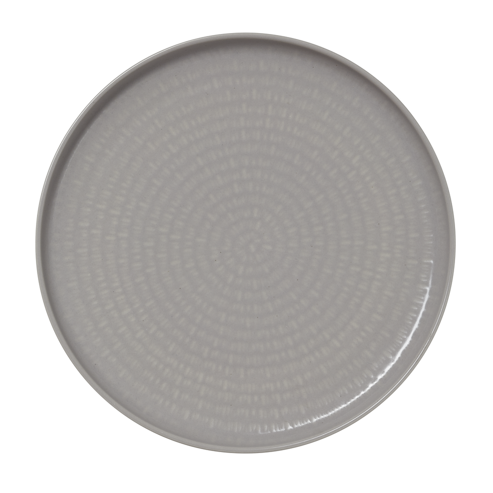 Lot de 6 assiettes en porcelaine graphite h 30 mm ø 270 mm - was germany