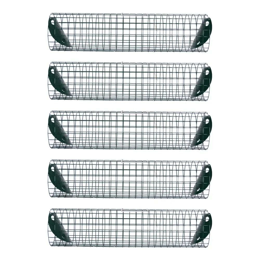 5 pièges tube à lapins et furets metal ø 15 cm x longueur 60 cm