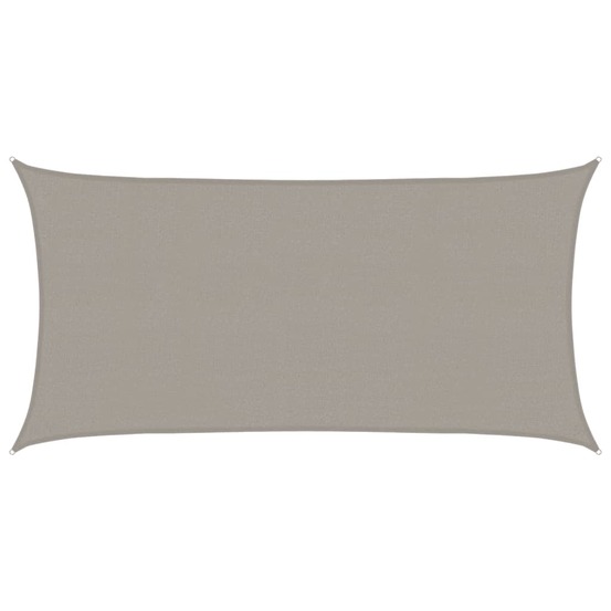 Voile d'ombrage 160 g/m² rectangulaire gris clair 2,5x5 m pehd