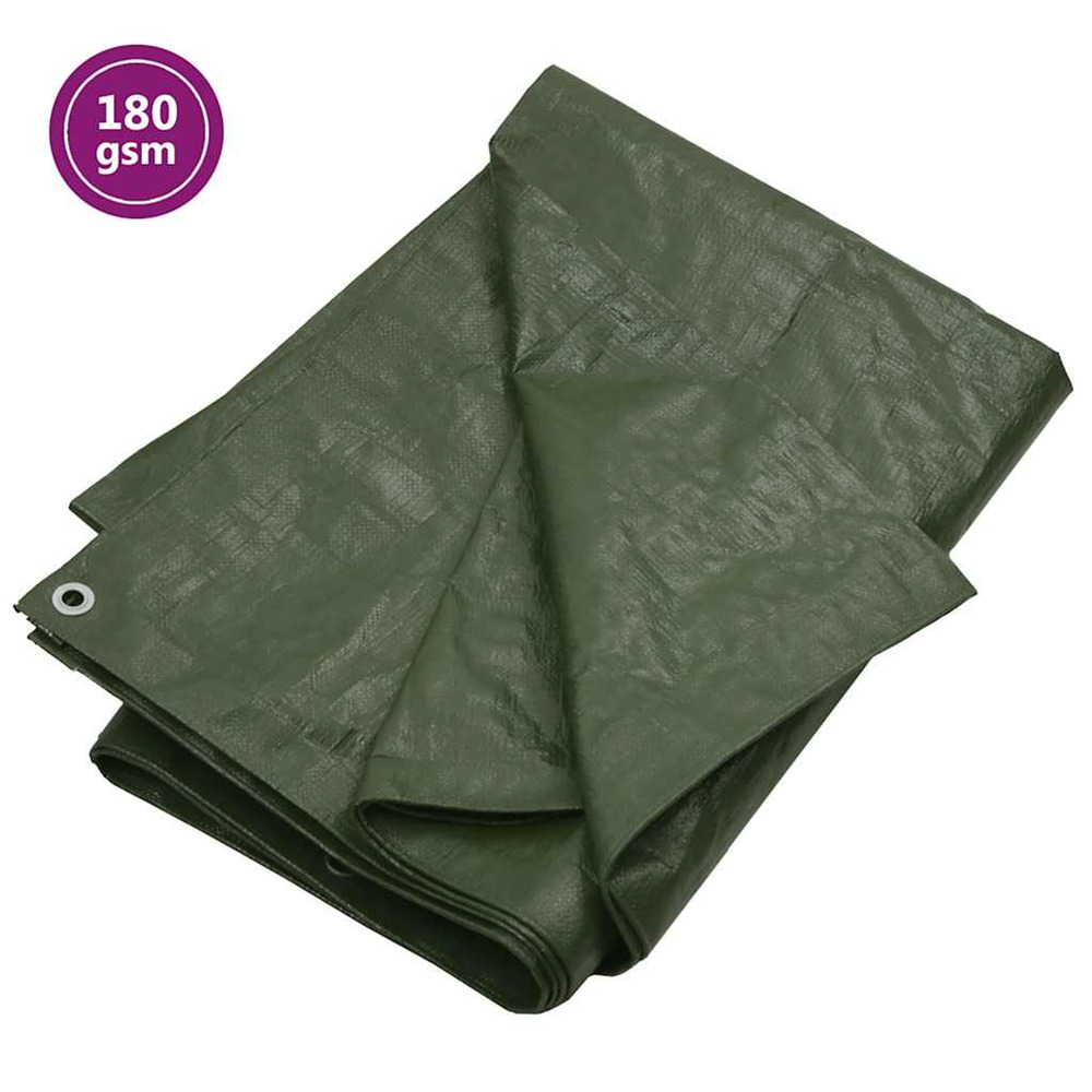 Bâche 180 g/m² 8x8 m vert pehd