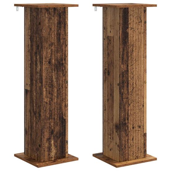 Support de plante 2 pc bois ancien 30,5 x 30 x 100,5 cm