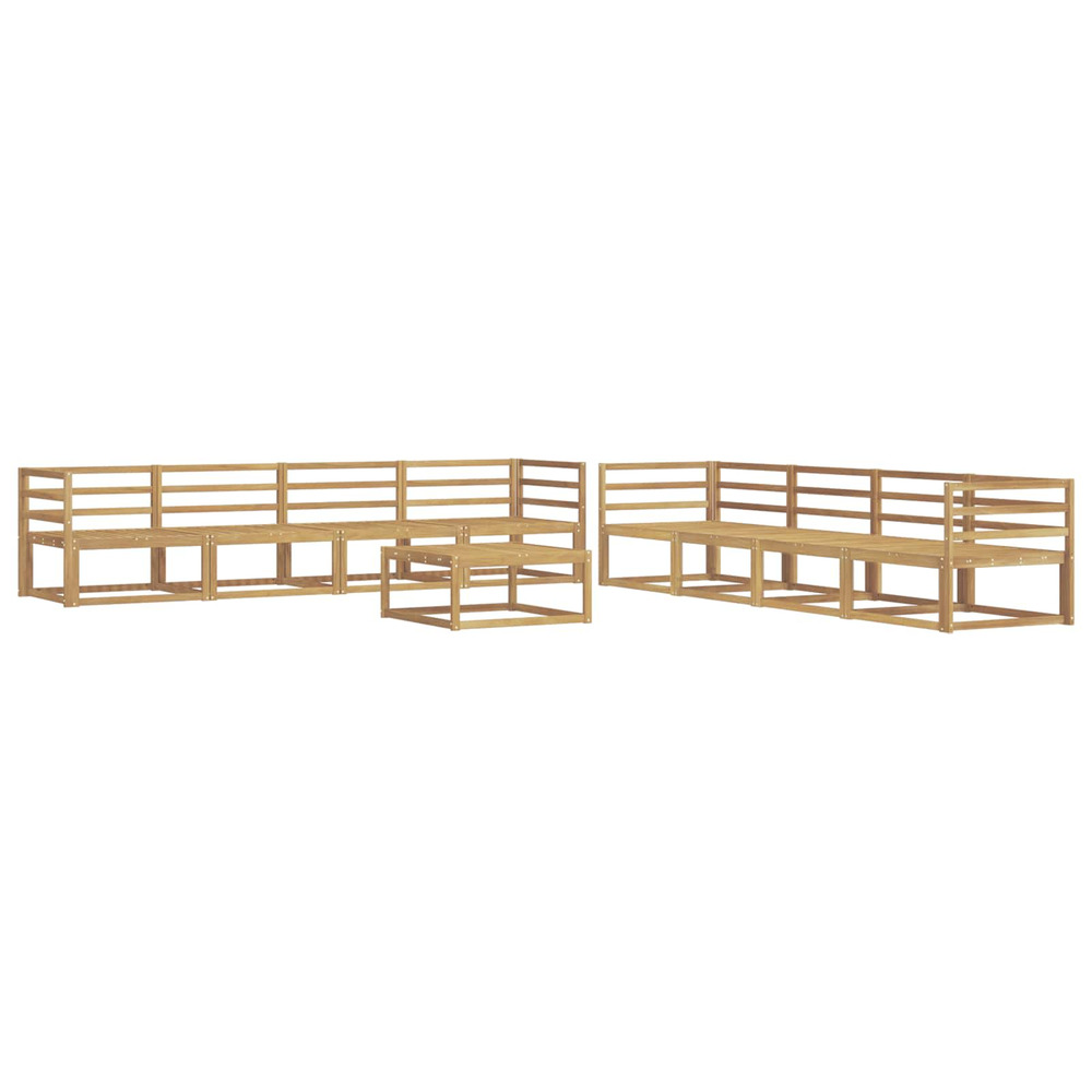 Ensemble de canapés d'extérieur 9 pcs blanc 79 x 79 x 37 cm