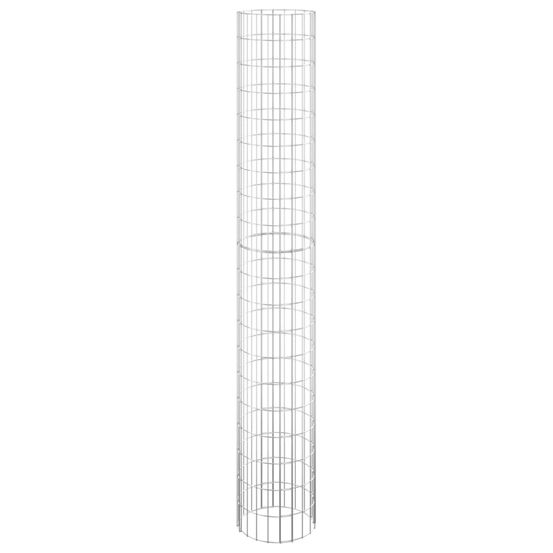 Poteau à gabion circulaire acier galvanisé ø30x200 cm