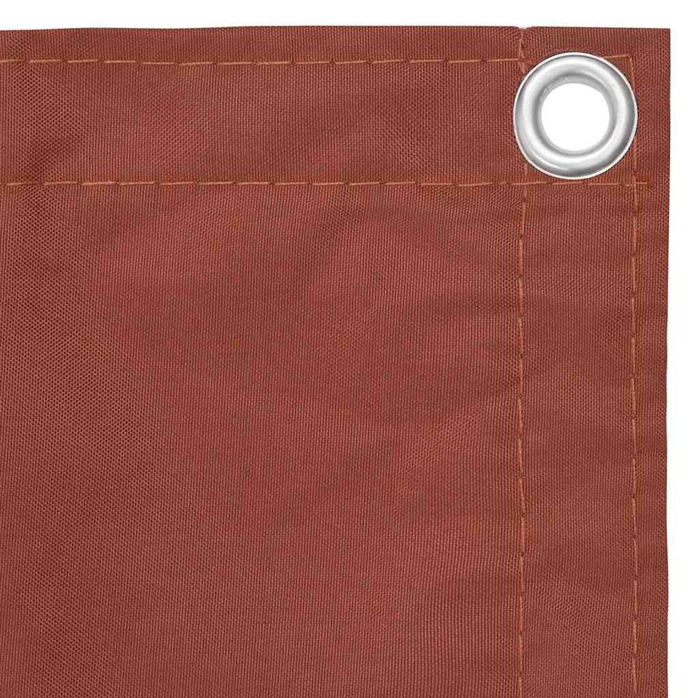 Écran de balcon terre cuite 120x600 cm tissu oxford