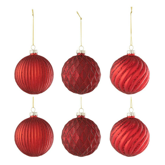 Lot de 6 boules de noël