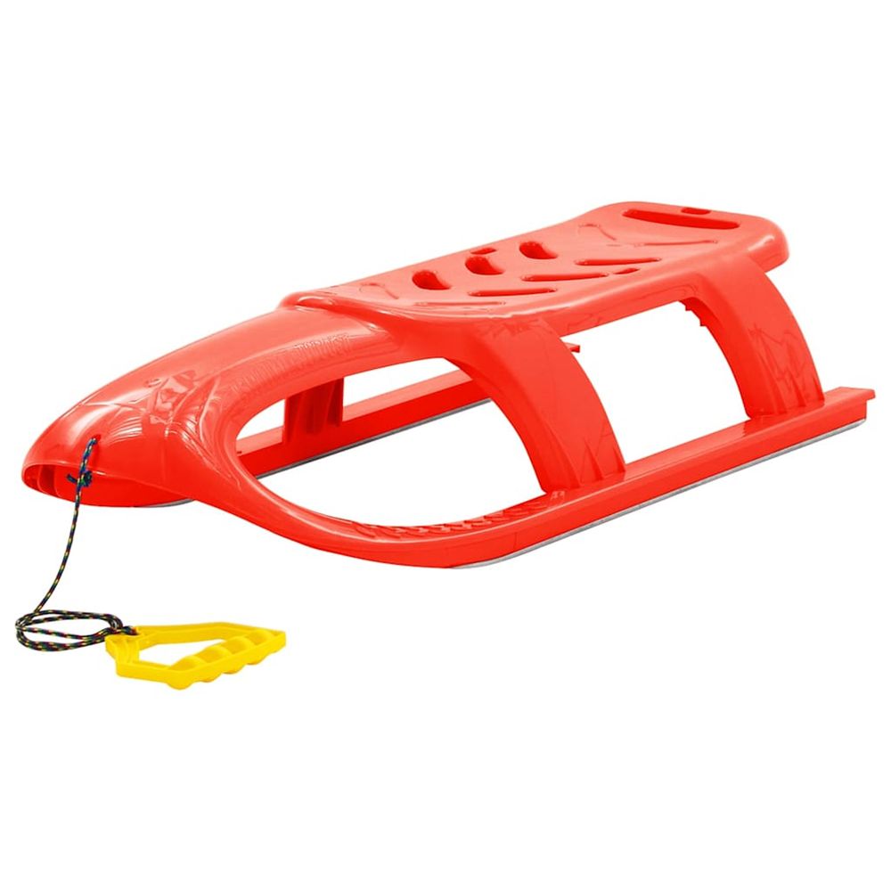 Traîneau pour enfants rouge 102,5x40x23 cm polypropylène