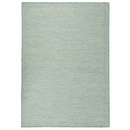 Tapis à tissage plat d'extérieur 200x280 cm turquoise