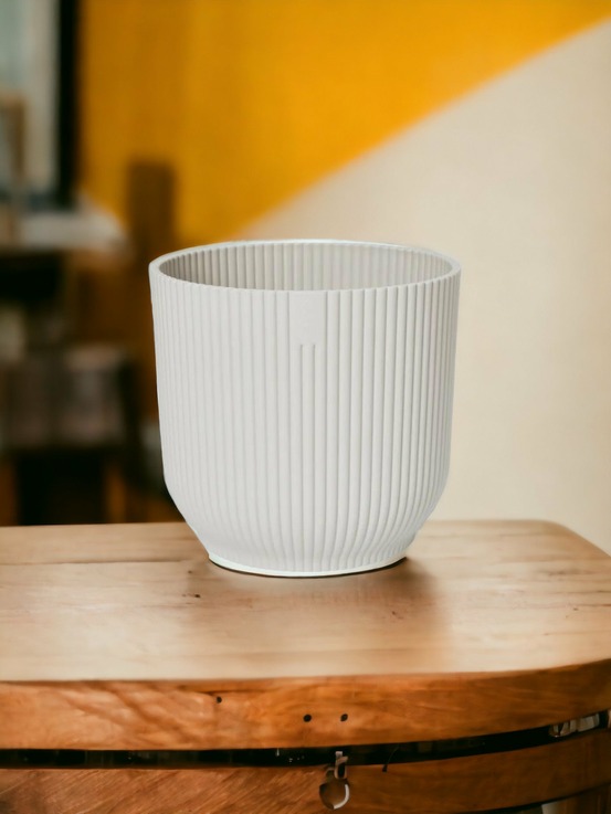 Cache-pot elho blanc - d22 x h20