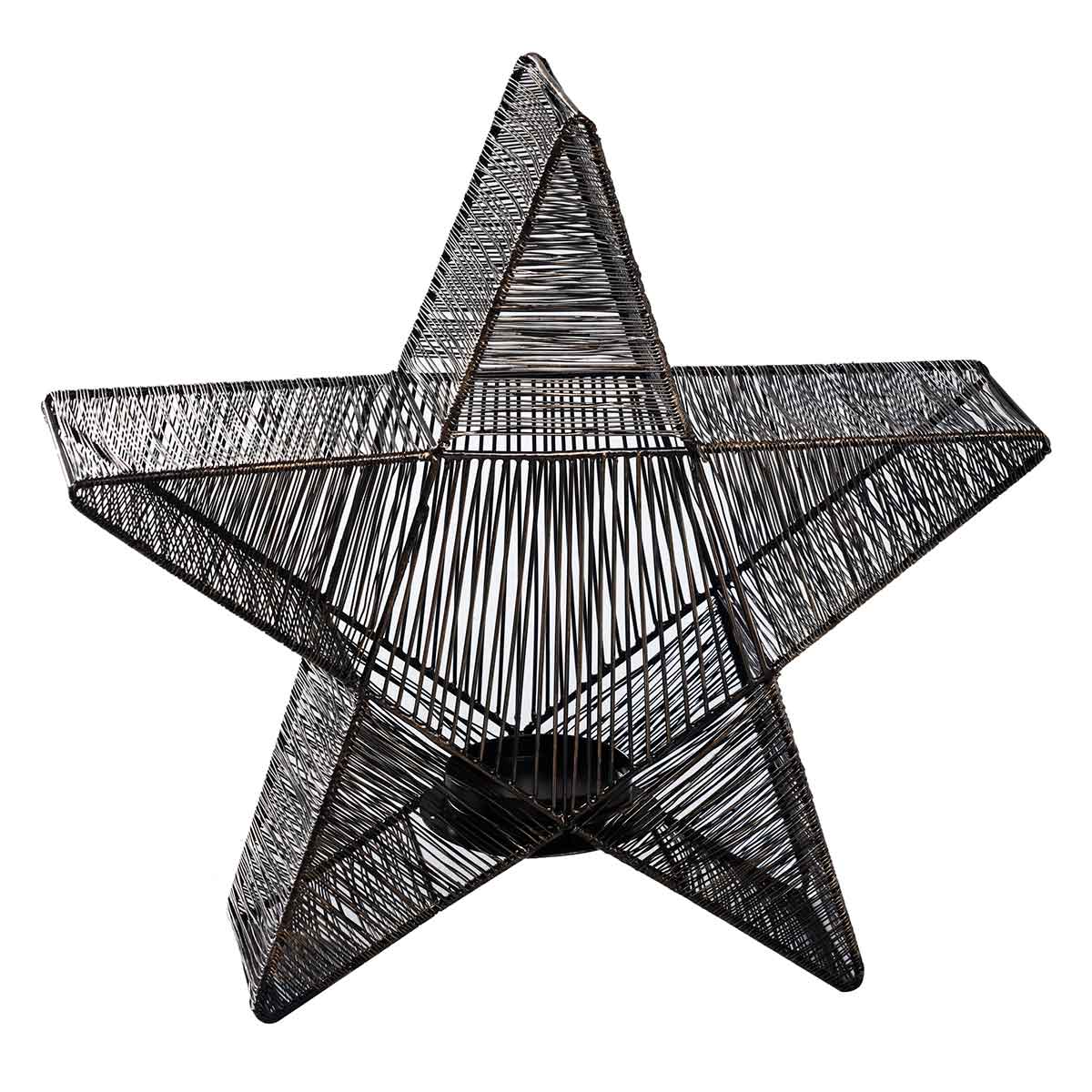 Ptmd décoration de noël bibi - 40x10x40 cm - le fer - noir