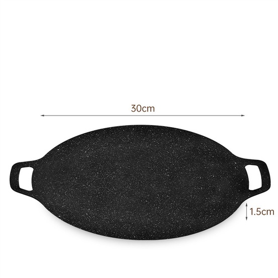 Plaques de barbecue portables en roche maifanite d.30 cm