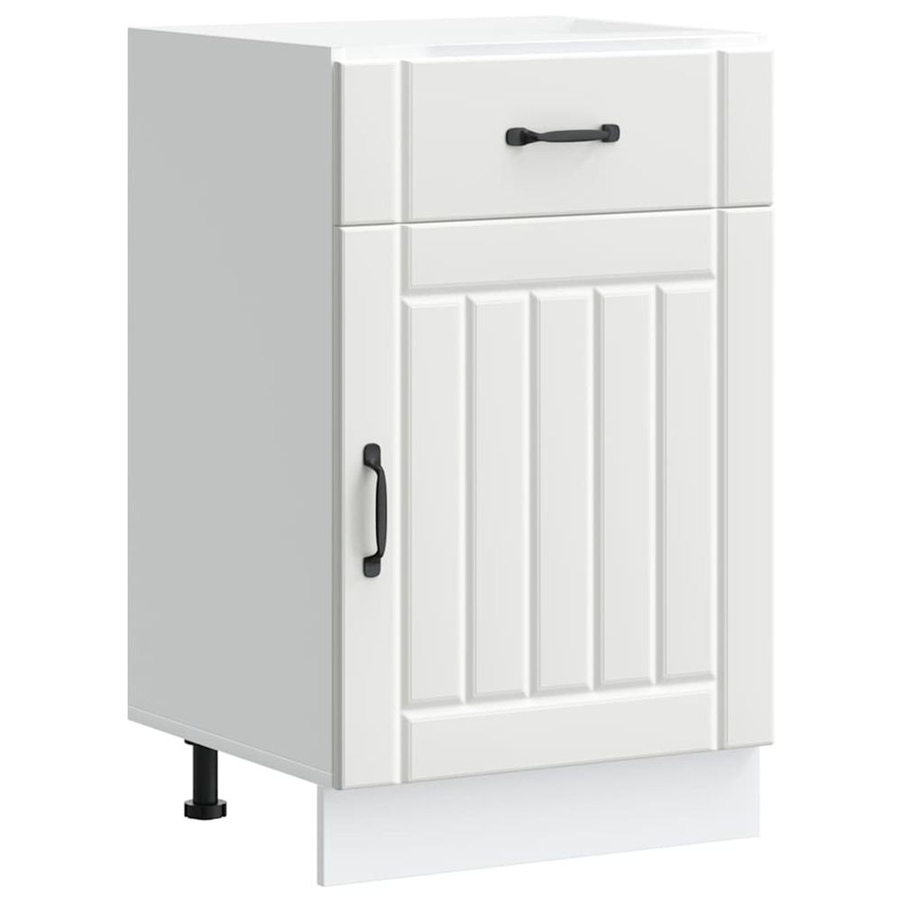 Armoire de cuisine lucca blanc bois d'ingénierie