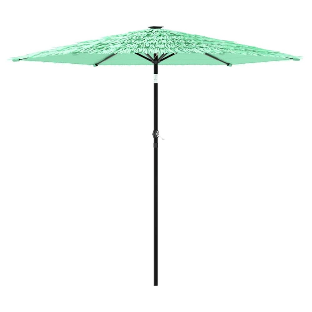 Parasol de jardin avec mât en acier vert 268x268x226 cm