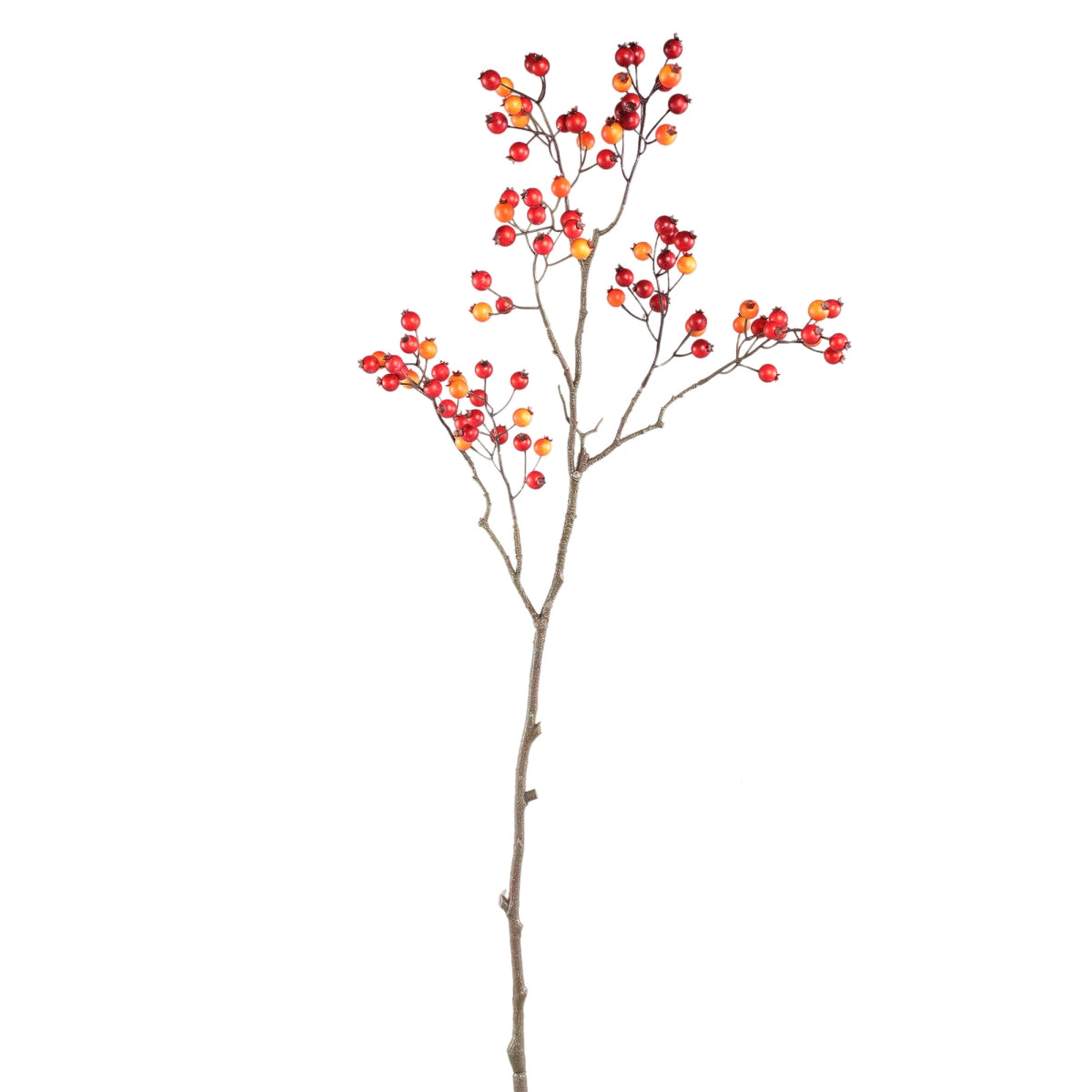 Ptmd plante artificielle berry - 48x26x80 cm - pe - rouge