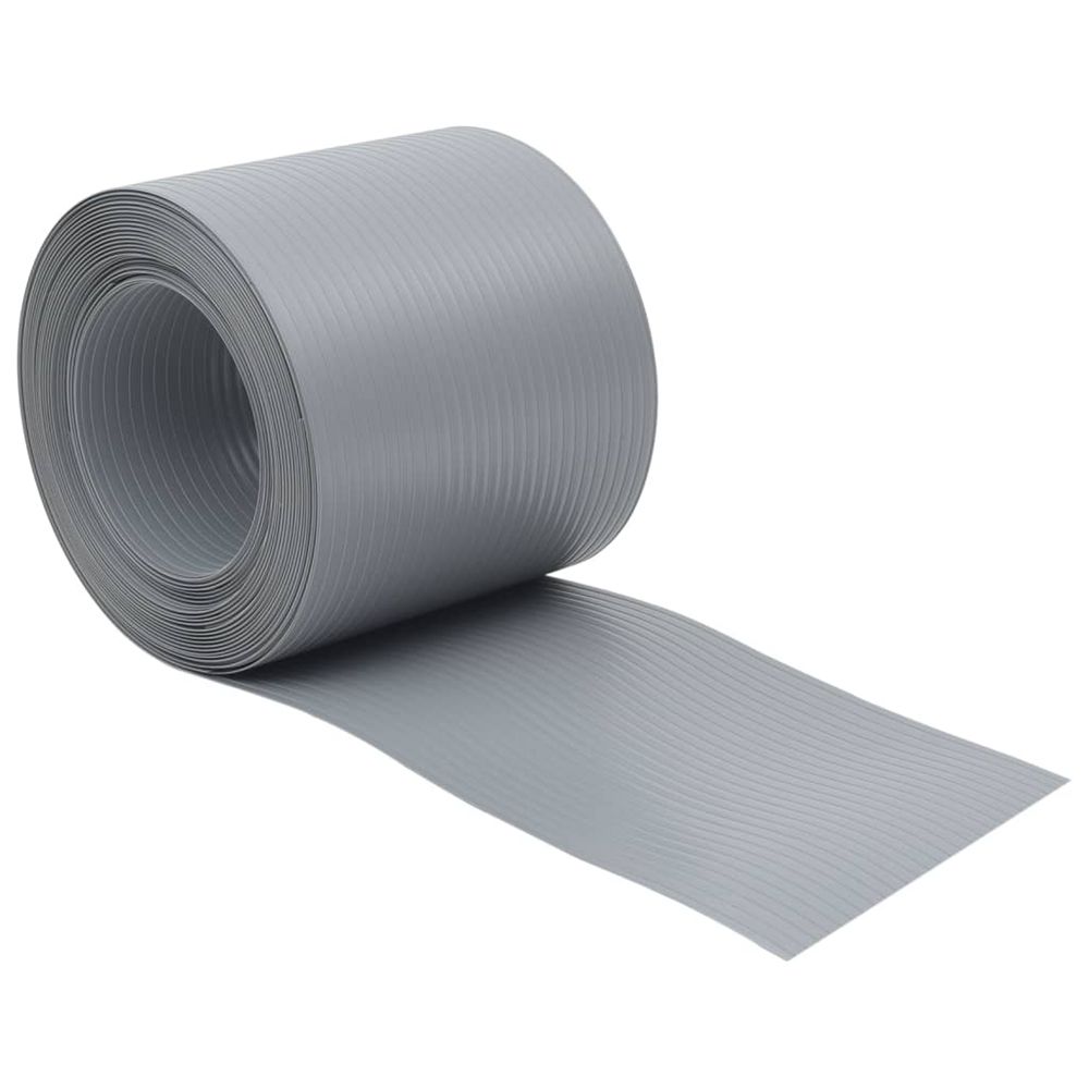 Brises-vues de jardin 10 pcs gris 252,5x19 cm pvc