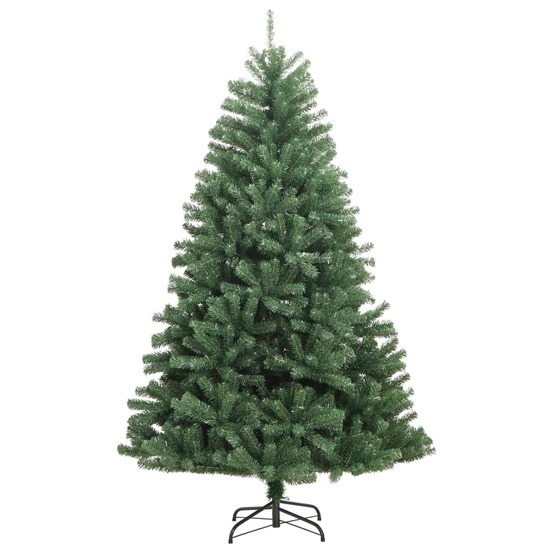 Sapin de noël artificiel à charnières avec support vert 240 cm