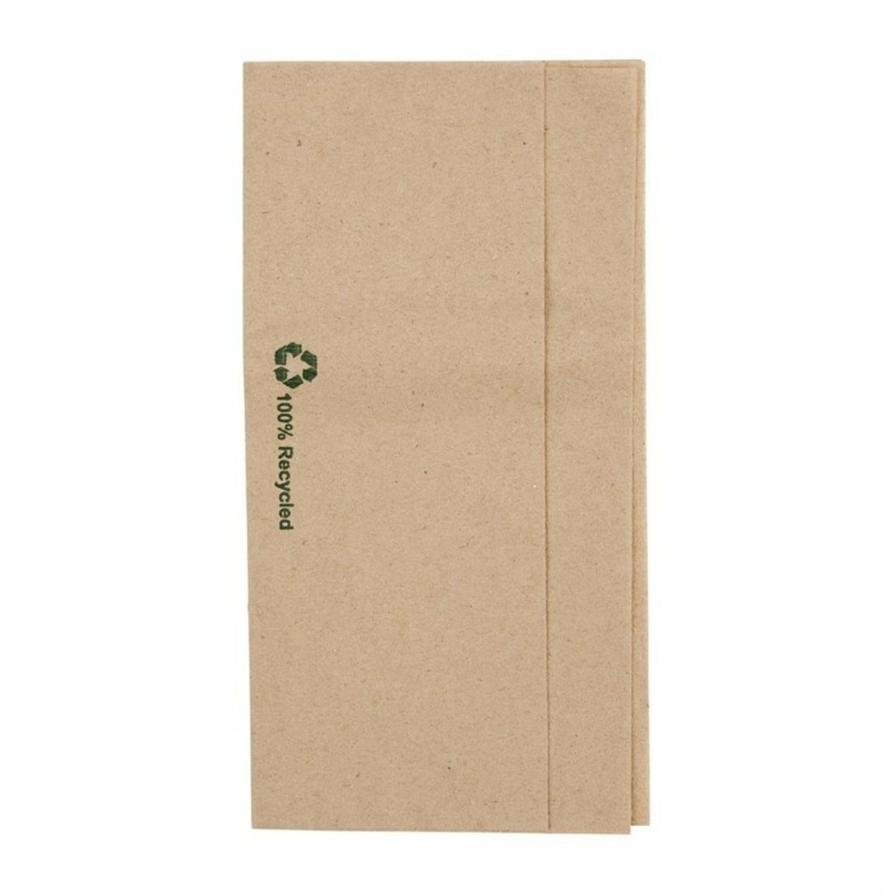 Serviettes kraft recyclées pliées, recyclable pour distributeur 320x300 mm - lot de 6000 - fiesta
