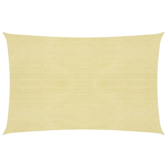 Voile toile d'ombrage parasol 160 g/m² 2 x 3 m pehd beige