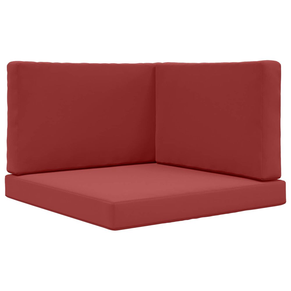 Coussin de canapé d'extérieur polyester bordeaux 80 x 80 cm